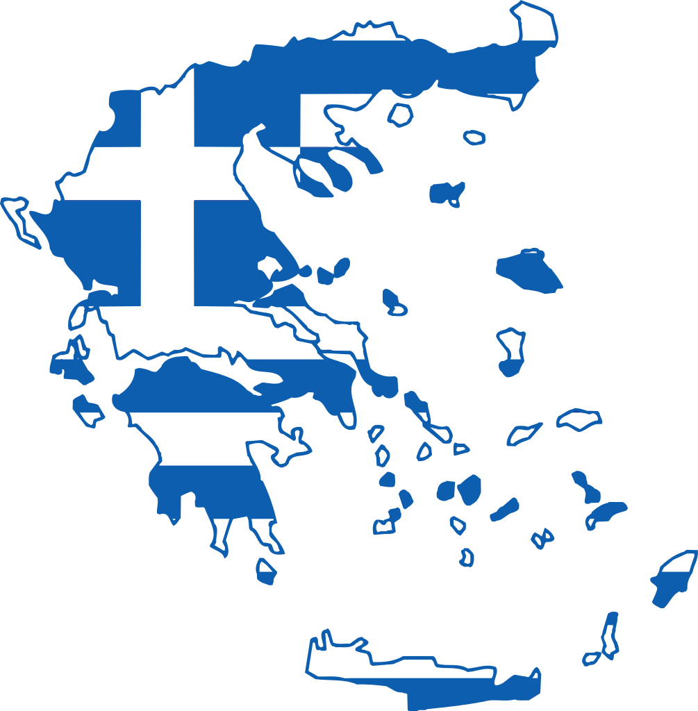 Greece Map Png Transparent Image (teal, black, white)