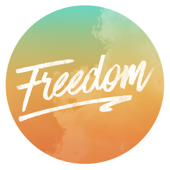 Freedom Word Png Image (black, salmon, white, silver)