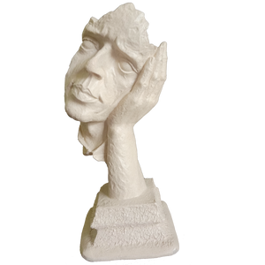 Greek Bust Sculpture Png Picture (black, silver)