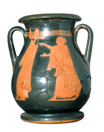 Greek Pottery Art Png 1 (black, white)