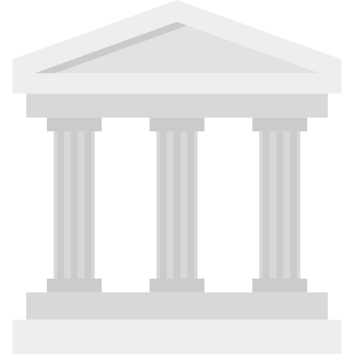 Greek Parthenon Style Free Png Icon (silver, lavender, black)