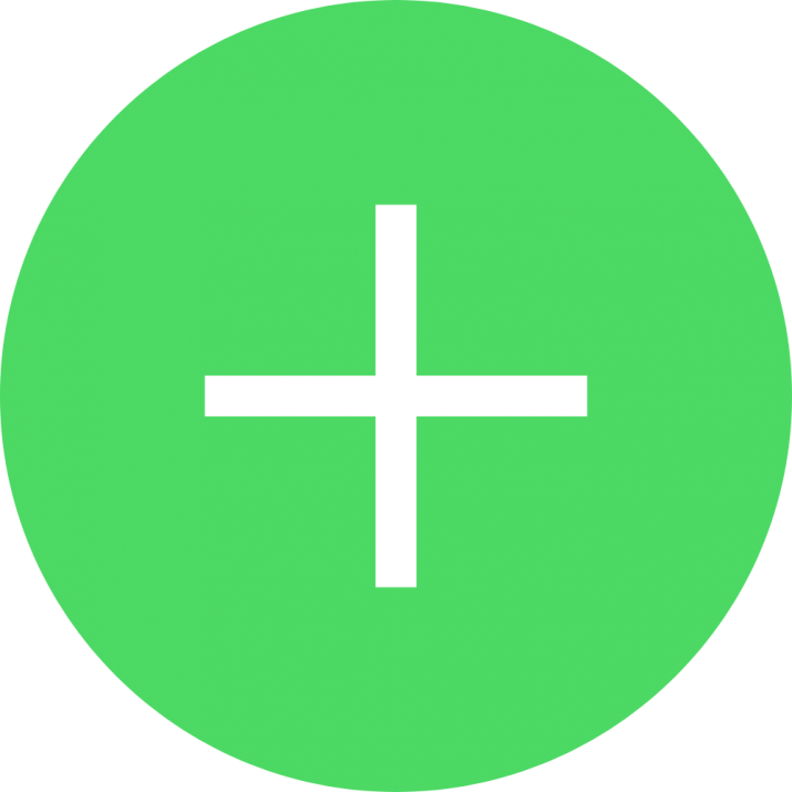 Green Add Button Png File (black, white, gray, mint)