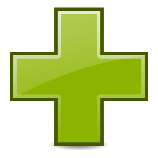 Green Add Button Png Image (black, olive, green)