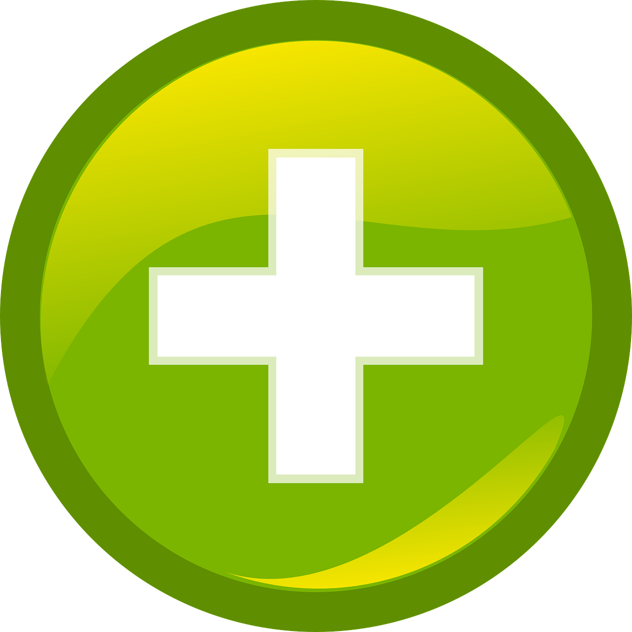 Green Add Button Png Picture (black, white, beige, olive)