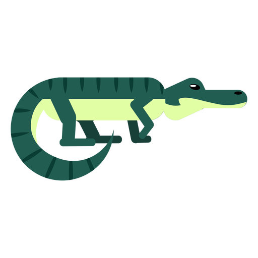 Green Alligator Png Image (black, silver, teal, mint)