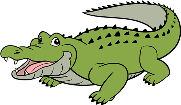 Green Alligator Png Picture (black, silver, gray)