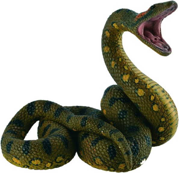 Green Anaconda Png File (black)