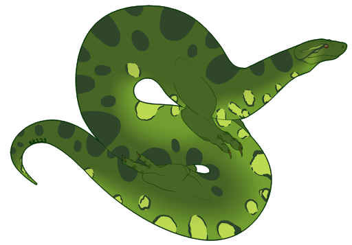 Green Anaconda Transparent Images Png (black, olive, green)