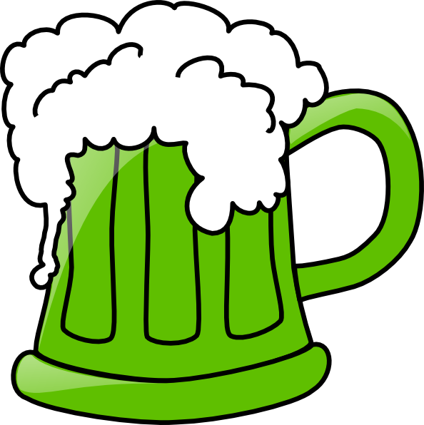 Green Beer Vector Png Picture (olive, white)