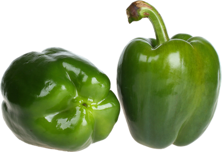 Green Bell Pepper Png Image (black)