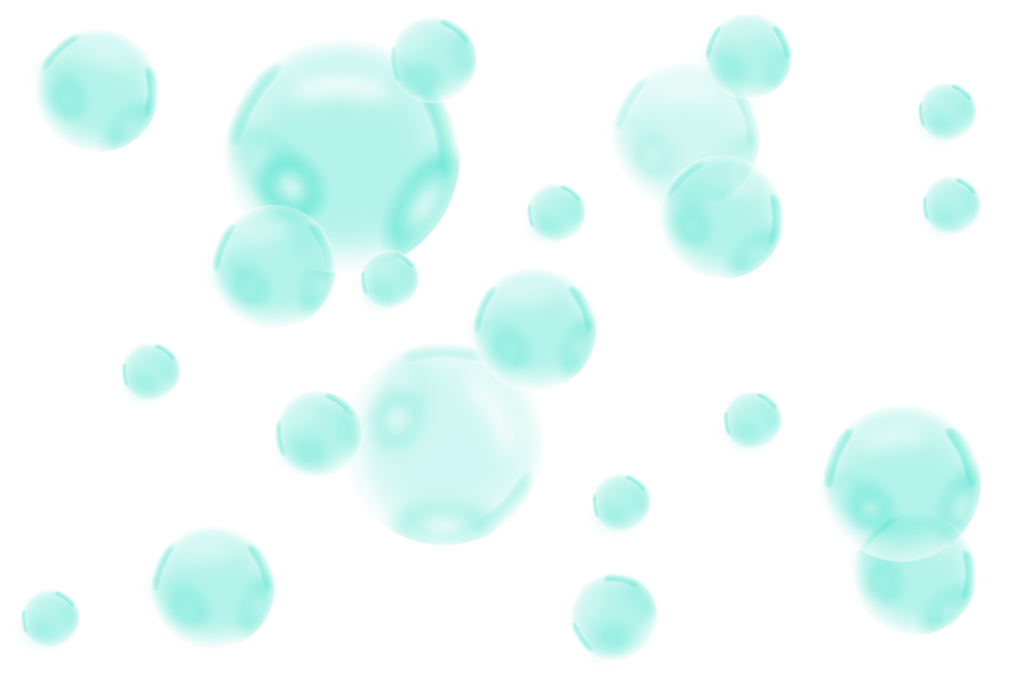 Green Bubbles Png Image (black, greenish blue, mint)