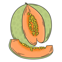 Green Cantaloupe Png Photos (black, silver, salmon)