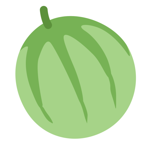 Green Cantaloupe Png Transparent Image (black, silver, gray, olive)