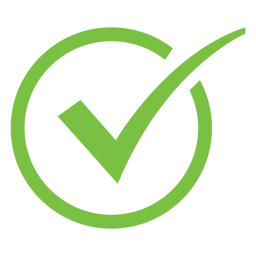 Green Check Mark Png Image (black, gray)