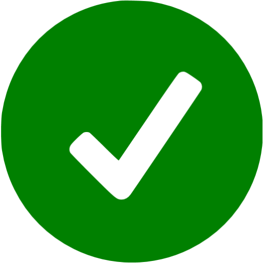 Green Check Mark Png Pic (black, green)