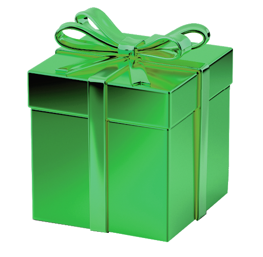 Green Christmas Gift Transparent Images Png (black, gray, teal, green)