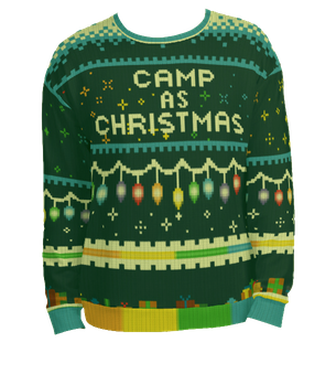 Green Christmas Jumper Png Clipart (green, black)