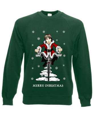 Green Christmas Jumper Transparent Background (green, black)