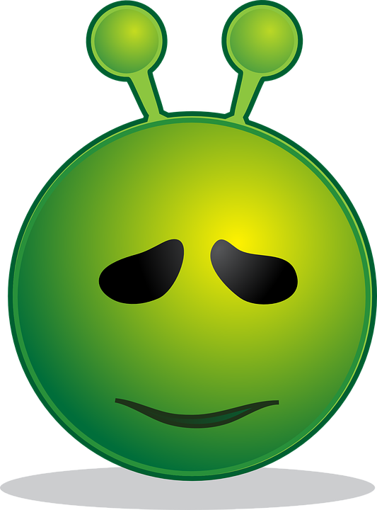 Green Crazy Alien Png Transparent Image (black, silver, olive)