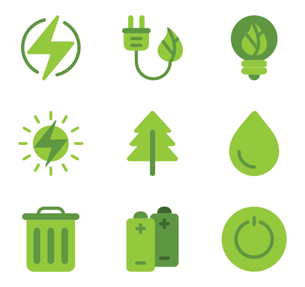 Green Energy Environment Png Images (black, olive, gray)