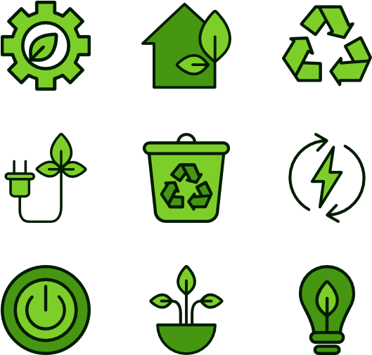 Green Energy Environment Png Pic (black, olive)