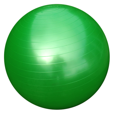 Green Fitness Ball Transparent Png (black, green)