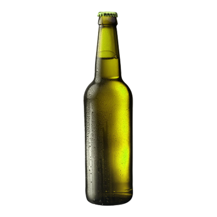 Green Glass Bottle Transparent Background (black, gray)