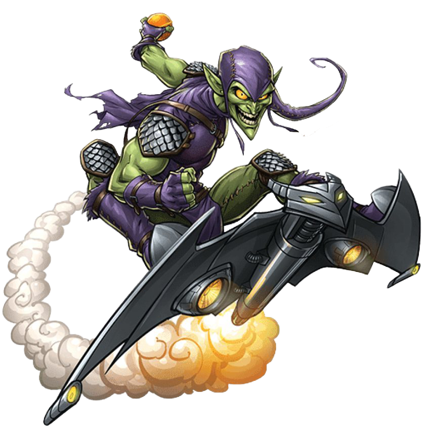 Green Goblin Comic Png Free Image (indigo, black, white)