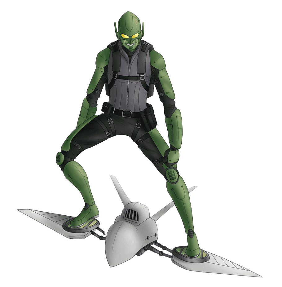 Green Goblin Png Free Image (black, white)