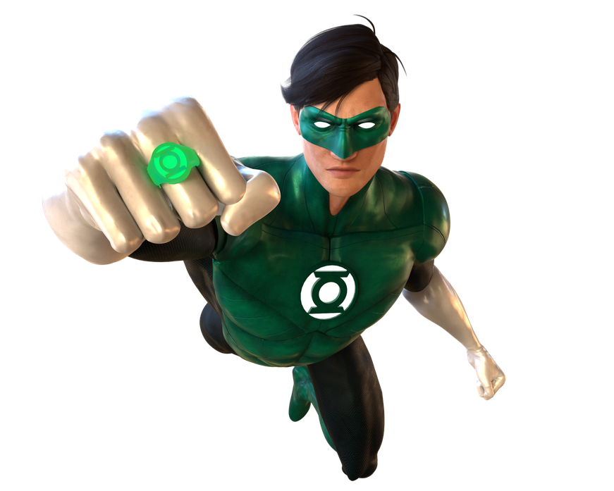 Green Lantern Png Image (black, white)