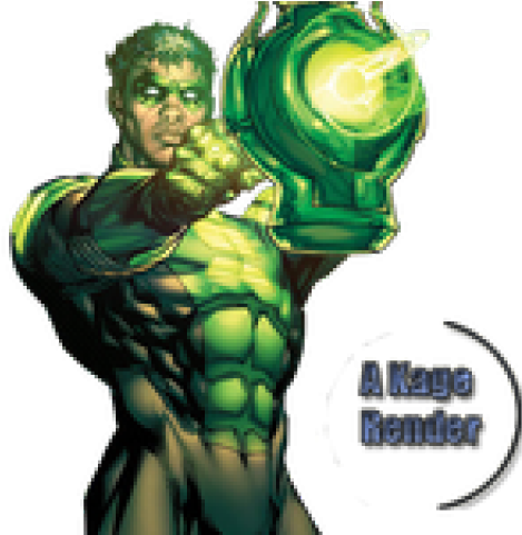 Green Lantern Png Isolated Image (black)