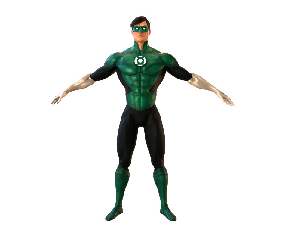 Green Lantern Transparent Png (black)