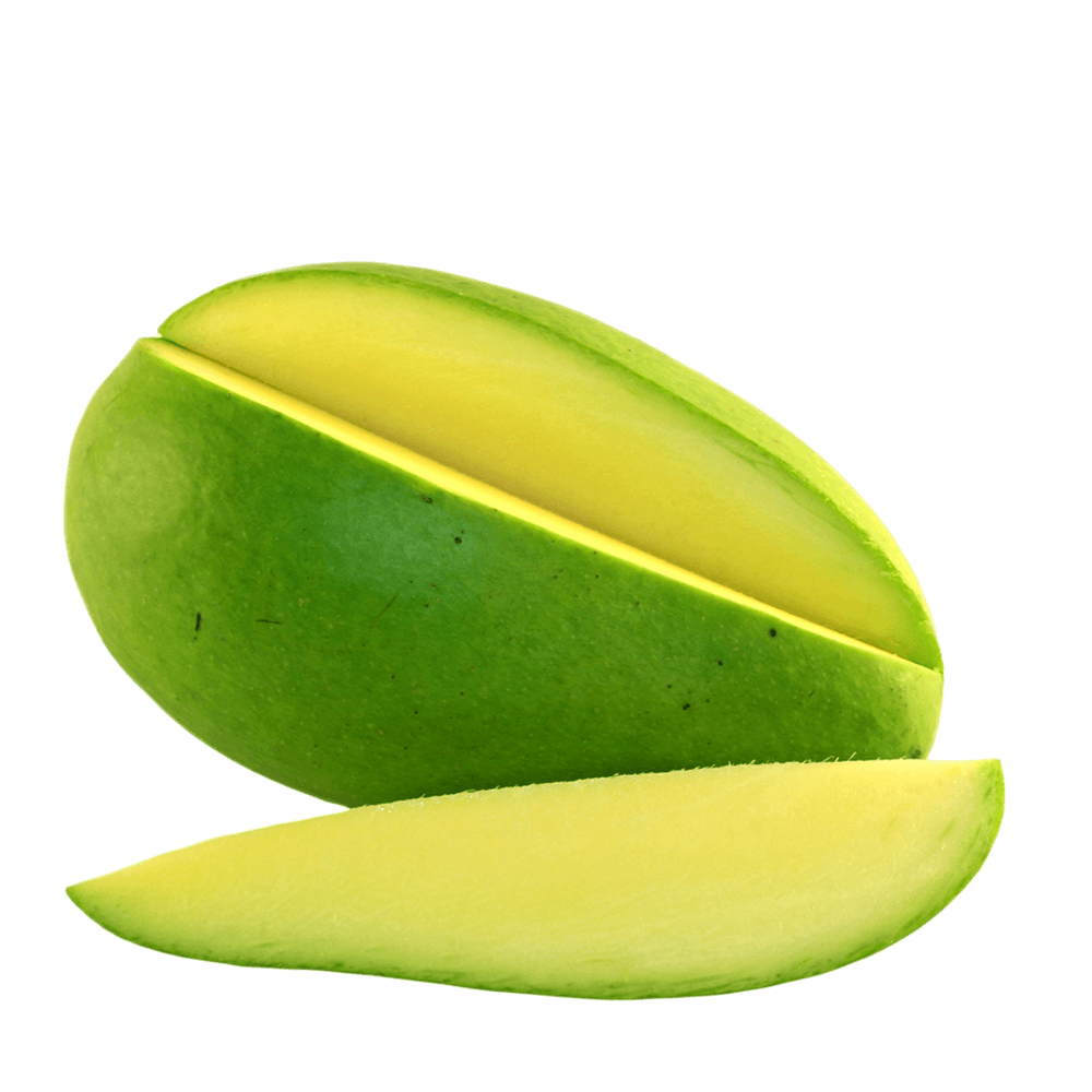 Green Mango Slice Png (olive, green, black, gold)