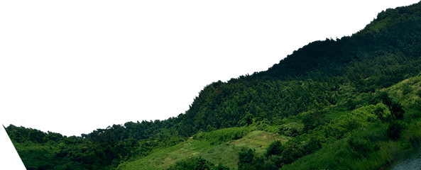 Green Mountains Png Transparent Image (black)