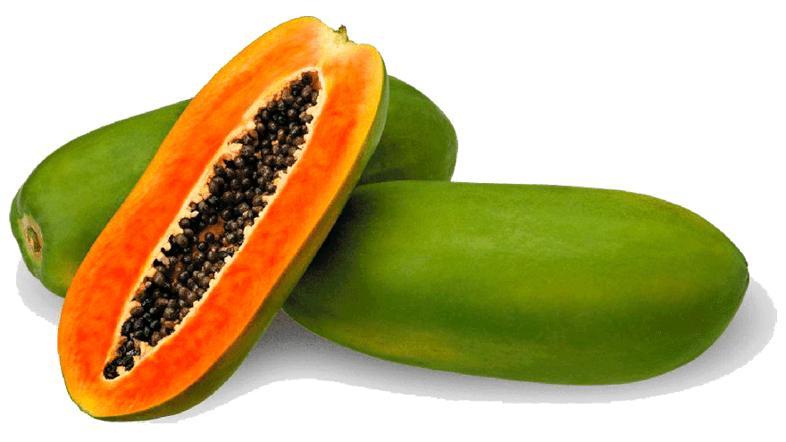 Green Papaya Png Image (gray, chocolate)