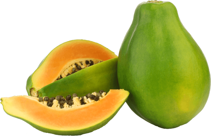 Green Papaya Png Transparent Image (gray, orange)