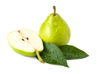 Green Pear Vitamin K Levels Png (black, white, beige)