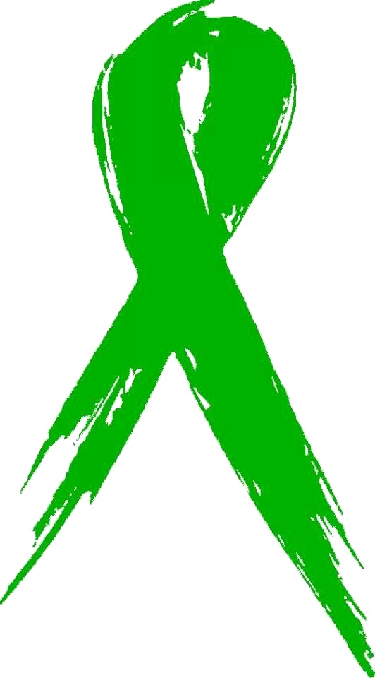 Green Ribbon Png File (green, white)