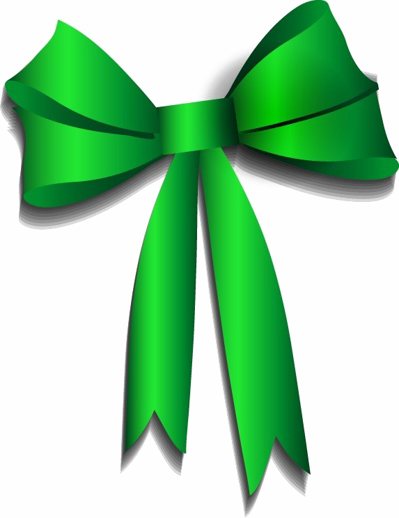 Green Ribbon Png Image (green, lime, white)