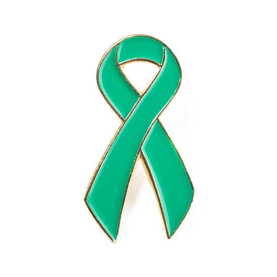 Green Ribbon Png Photo (teal, black, white)