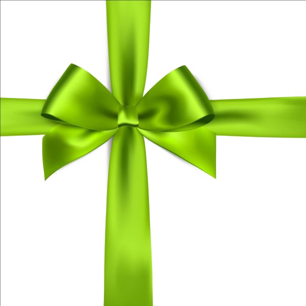 Green Ribbon Png Picture (lavender, gold, olive, white)