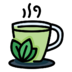 Green Tea Cup Hot Drink Drinks Icon Free Transparent Png Icon Download (navy, silver, gray, black)