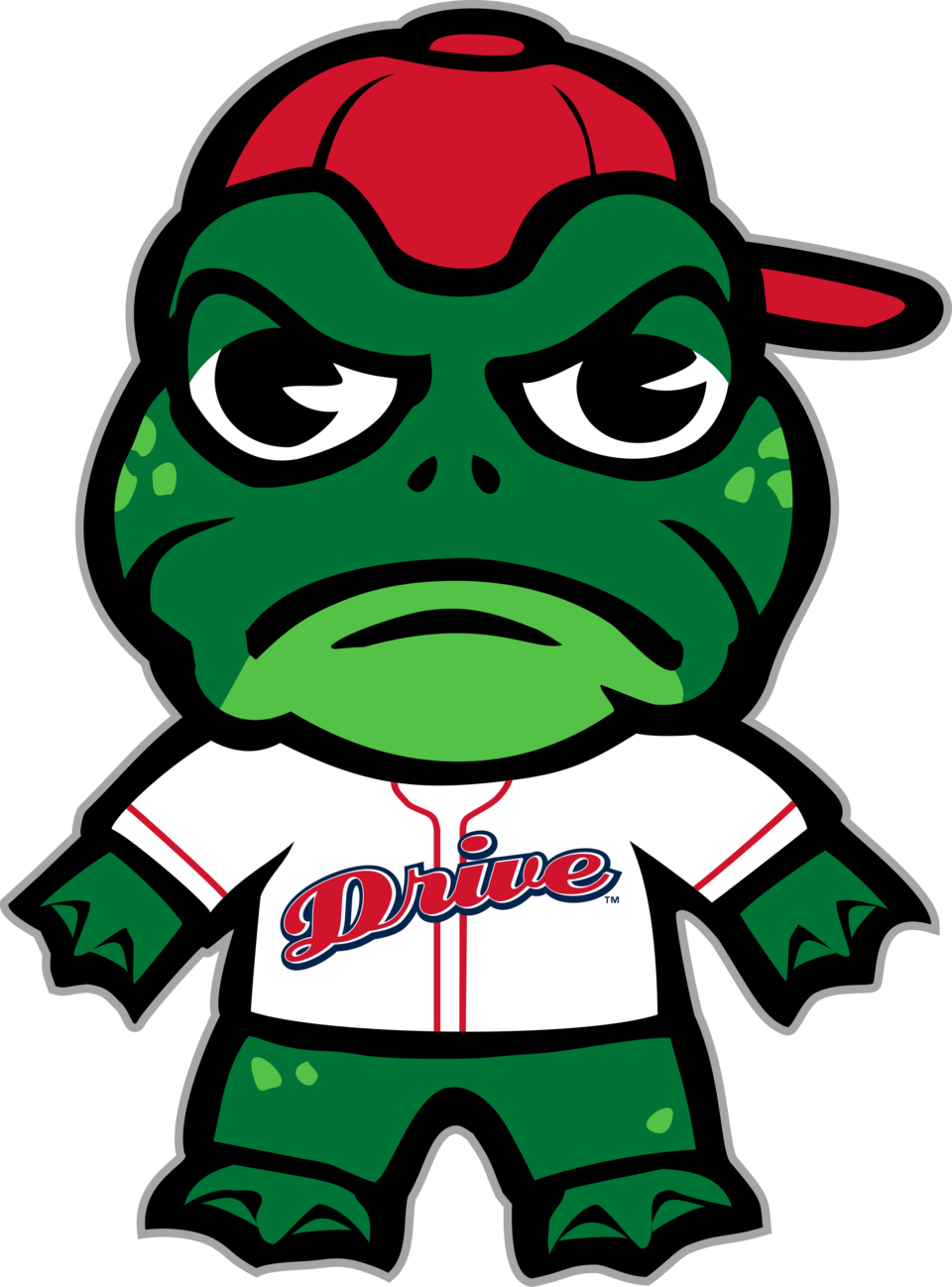 Greenville Drive Png (white, green, red, gray, black)