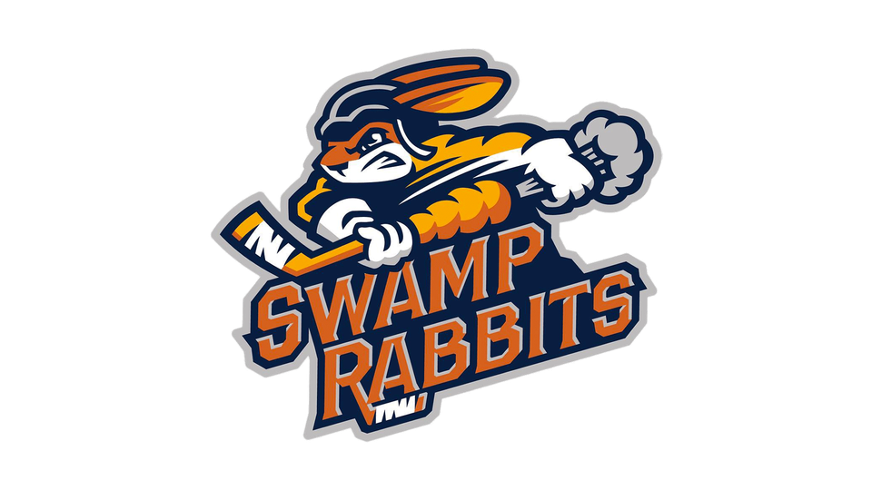 Greenville Swamp Rabbits Png (black, gray, white)