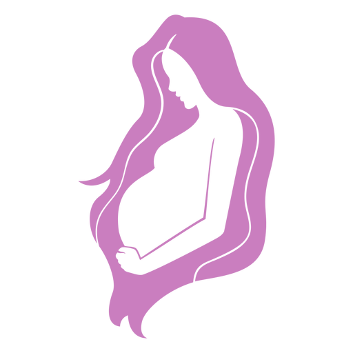 Pregnant Woman Cartoon Download Png Image (plum, black)