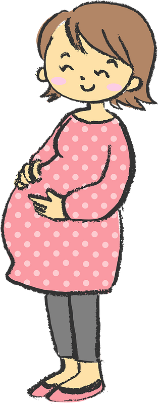 Pregnant Woman Cartoon Png Clipart (gray, salmon, pink)