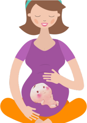 Pregnant Woman Cartoon Png Picture (gray, pink, black, orange)