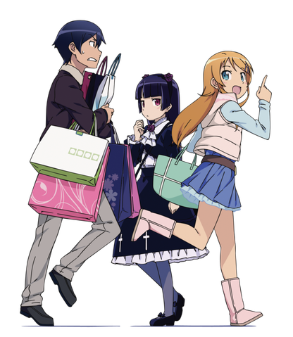 Oreimo Png Clipart (white, indigo, black, silver)