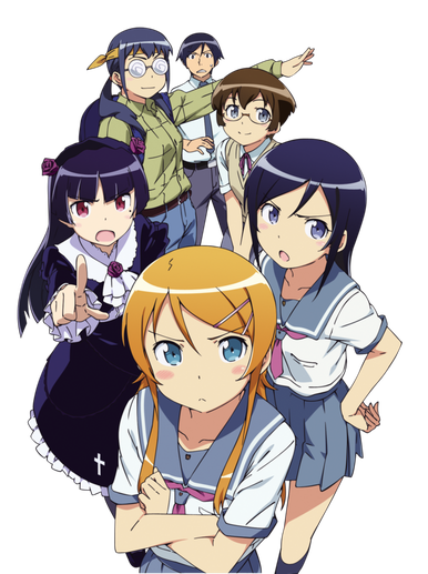 Oreimo Png Image (beige, black)