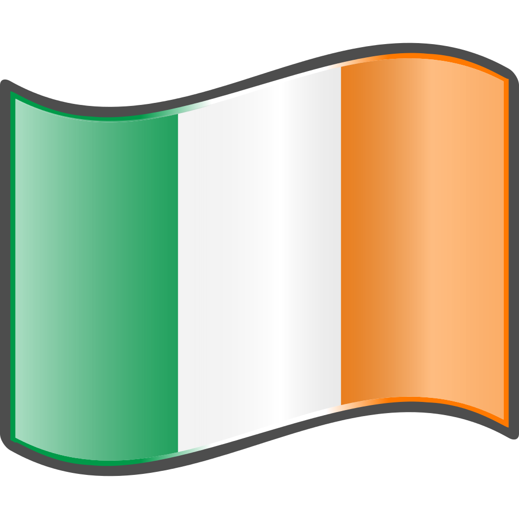 Ireland Flag Png Clipart (gray, black, lavender, white)